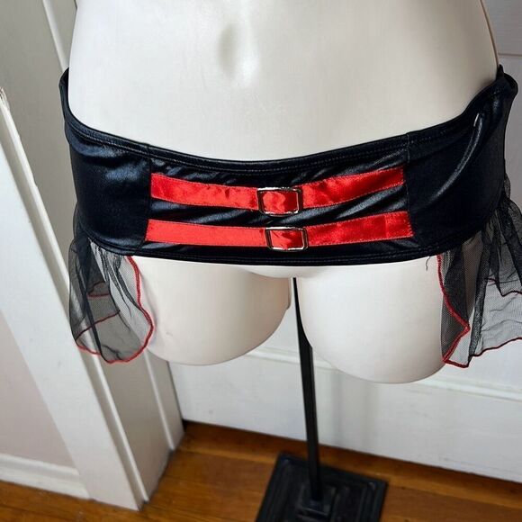 Dreamgirl Lady Vampire Sexy Halloween Costume Red/Black intimate Bedroom Cosplay - Picture 3 of 6